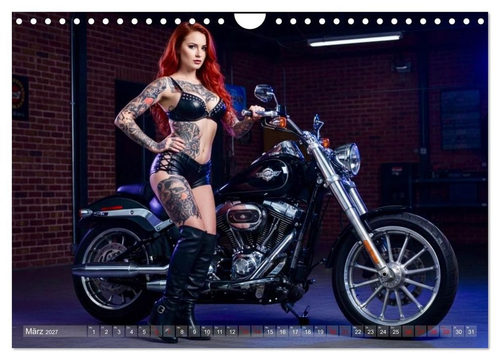 Weitere Ansicht: Sexy Biker Beauties (Wandkalender 2027 DIN A4 quer), CALVENDO Monatskalender | Udo Talmon, Calvendo