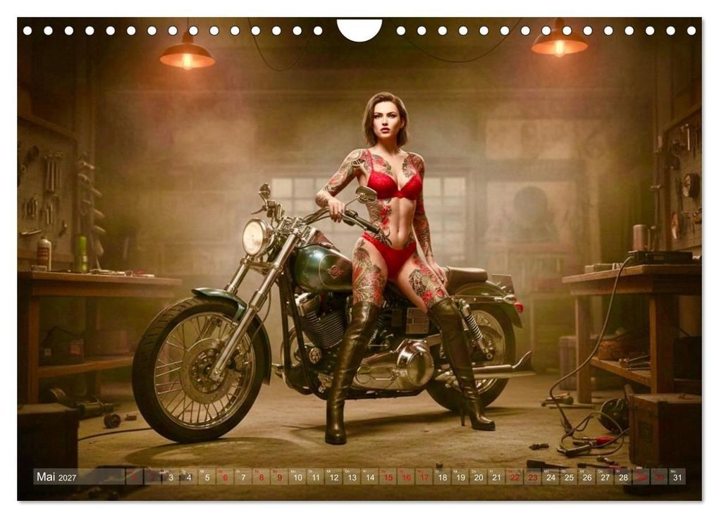 Weitere Ansicht: Sexy Biker Beauties (Wandkalender 2027 DIN A4 quer), CALVENDO Monatskalender | Udo Talmon, Calvendo
