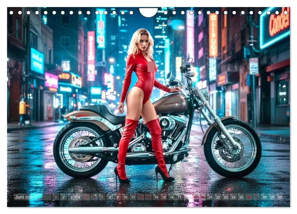 Weitere Ansicht: Sexy Biker Beauties (Wandkalender 2027 DIN A4 quer), CALVENDO Monatskalender | Udo Talmon, Calvendo