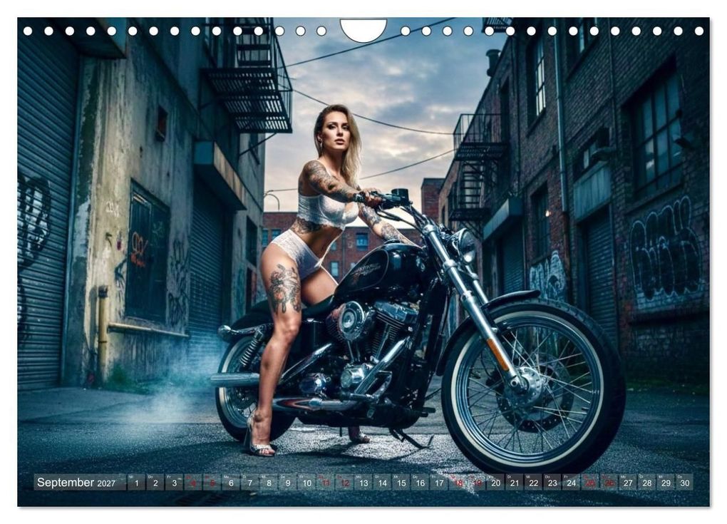 Weitere Ansicht: Sexy Biker Beauties (Wandkalender 2027 DIN A4 quer), CALVENDO Monatskalender | Udo Talmon, Calvendo
