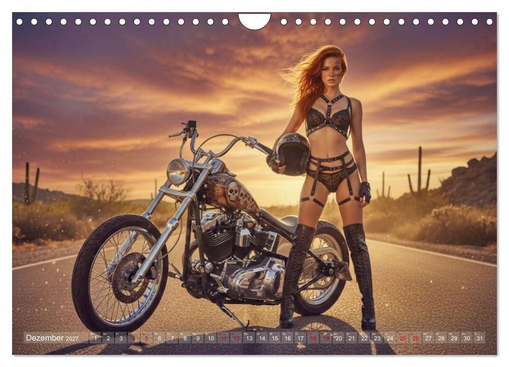 Weitere Ansicht: Sexy Biker Beauties (Wandkalender 2027 DIN A4 quer), CALVENDO Monatskalender | Udo Talmon, Calvendo