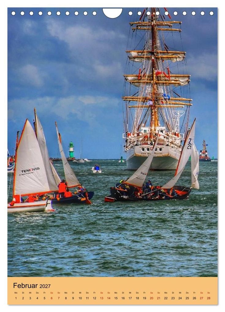 Weitere Ansicht: SAIL Rostock-Warnemünde. Du bist so schön (Wandkalender 2027 DIN A4 hoch), CALVENDO Monatskalender | REINHARD BALZEREK, Calvendo