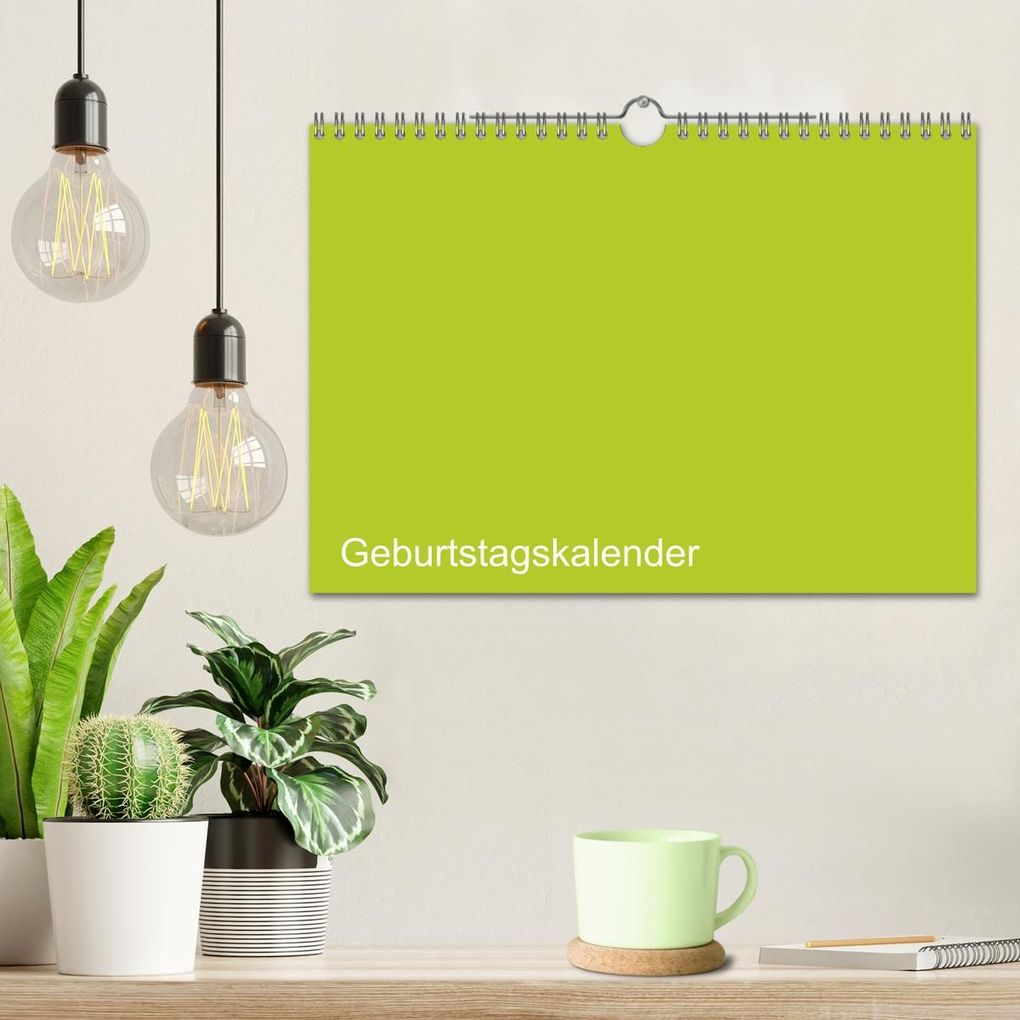 Weitere Ansicht: Bastel-Geburtstagskalender grün / Geburtstagskalender (Wandkalender 2027 DIN A4 quer), CALVENDO Monatskalender | Kreativ ist gut, Calvendo