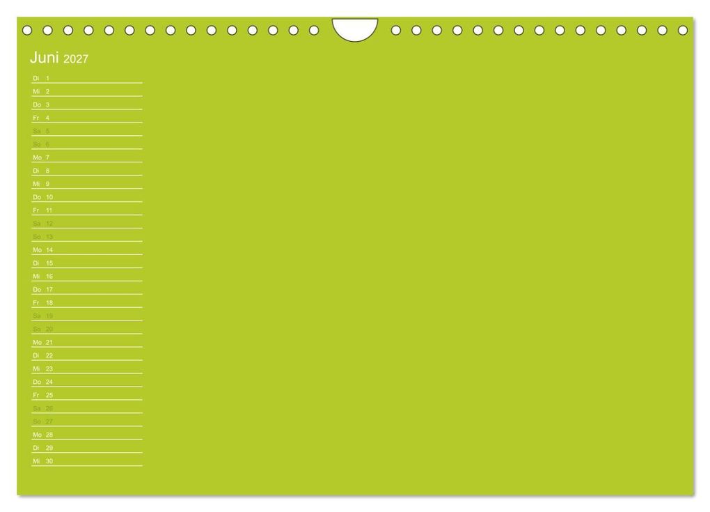 Weitere Ansicht: Bastel-Geburtstagskalender grün / Geburtstagskalender (Wandkalender 2027 DIN A4 quer), CALVENDO Monatskalender | Kreativ ist gut, Calvendo