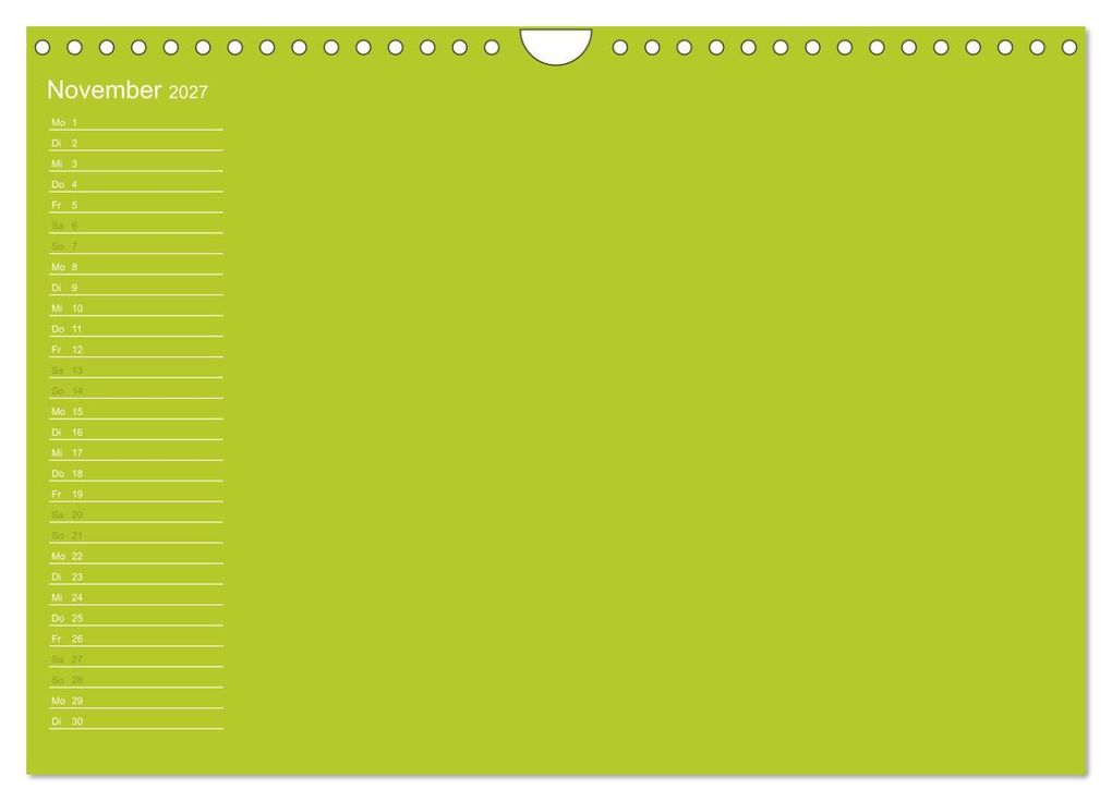 Weitere Ansicht: Bastel-Geburtstagskalender grün / Geburtstagskalender (Wandkalender 2027 DIN A4 quer), CALVENDO Monatskalender | Kreativ ist gut, Calvendo