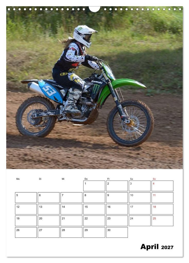 Weitere Ansicht: Motocross Terminplaner (Wandkalender 2027 DIN A3 hoch), CALVENDO Monatskalender | Jochen Dietrich, Calvendo