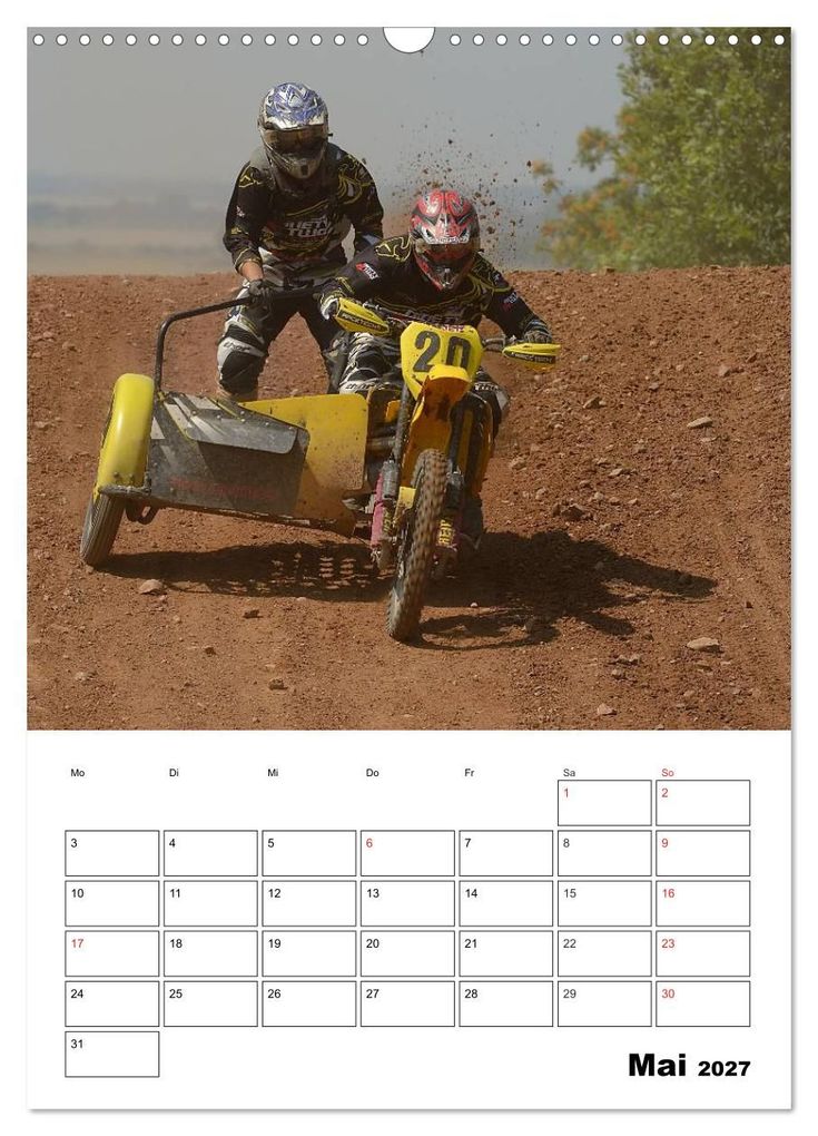 Weitere Ansicht: Motocross Terminplaner (Wandkalender 2027 DIN A3 hoch), CALVENDO Monatskalender | Jochen Dietrich, Calvendo