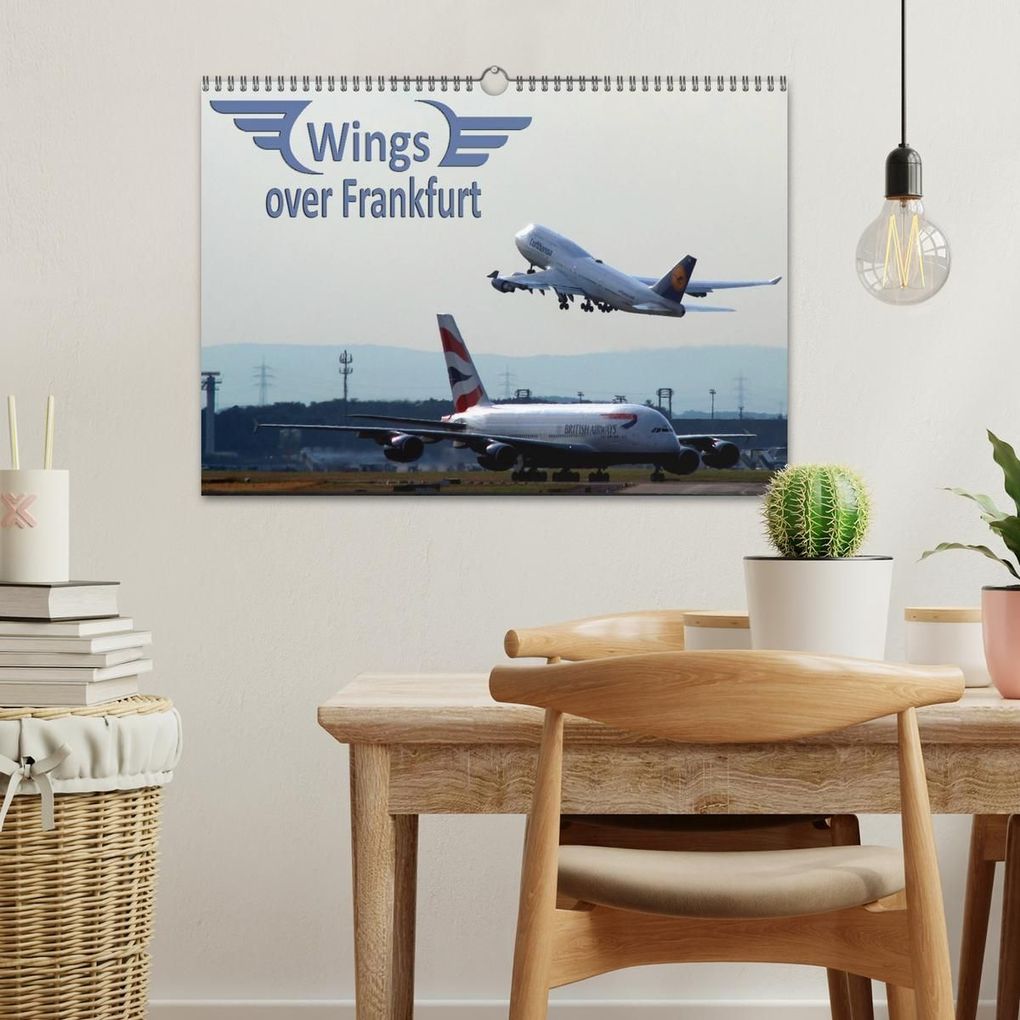 Weitere Ansicht: Wings over Frankfurt (UK Edition) (Wall Calendar 2027 DIN A3 landscape), CALVENDO 12 Month Wall Calendar | Sylvia Schwarz, Calvendo