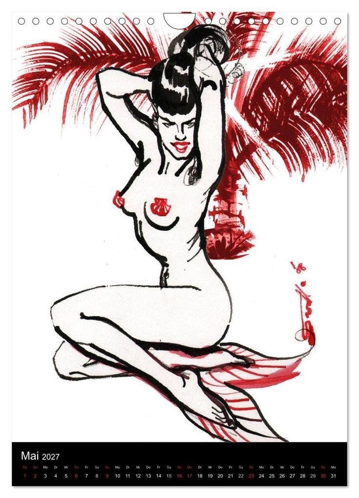 Weitere Ansicht: Betty Page - Quickies by SARA HORWATH (Wandkalender 2027 DIN A4 hoch), CALVENDO Monatskalender | Sara Horwath Burlesque up your wall, Calvendo