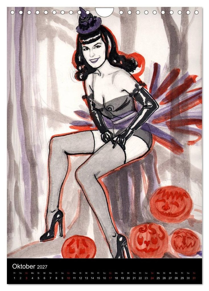 Weitere Ansicht: Betty Page - Quickies by SARA HORWATH (Wandkalender 2027 DIN A4 hoch), CALVENDO Monatskalender | Sara Horwath Burlesque up your wall, Calvendo