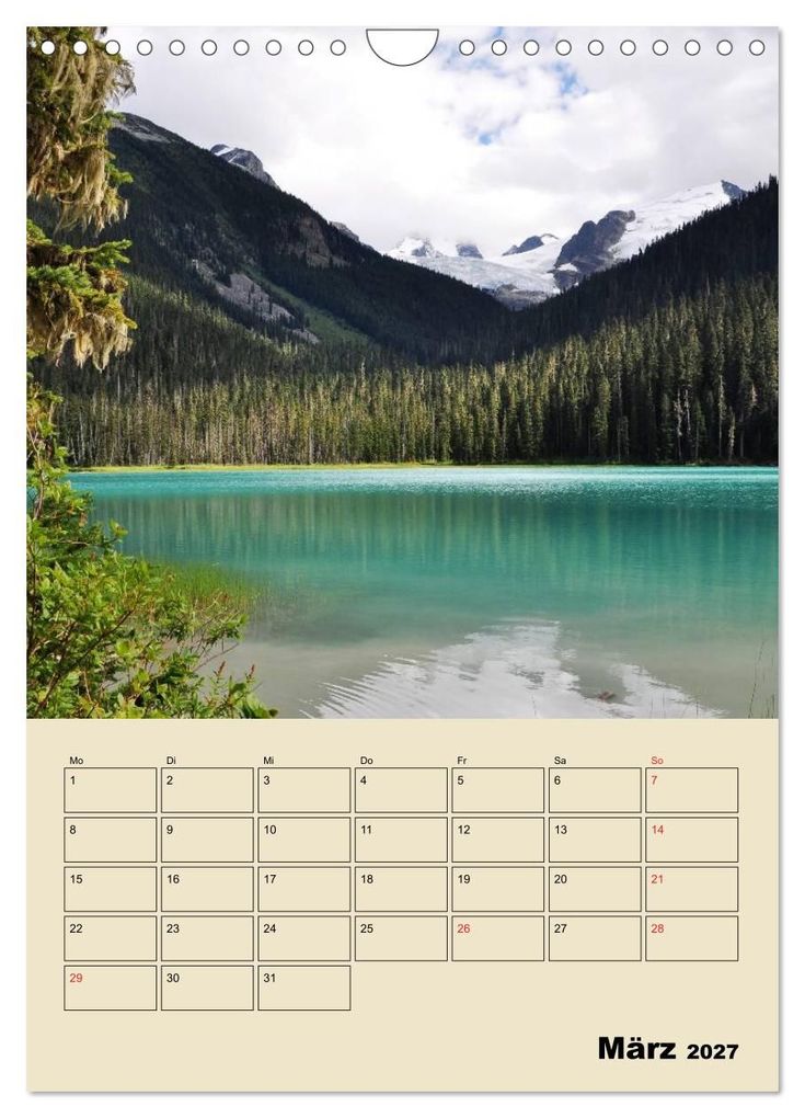 Weitere Ansicht: Kanadas große Seen / Planer (Wandkalender 2027 DIN A4 hoch), CALVENDO Monatskalender | Roman Goldinger, Calvendo