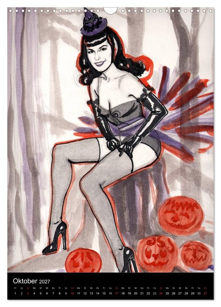 Weitere Ansicht: Betty Page - Quickies by SARA HORWATH (Wandkalender 2027 DIN A3 hoch), CALVENDO Monatskalender | Sara Horwath Burlesque up your wall, Calvendo