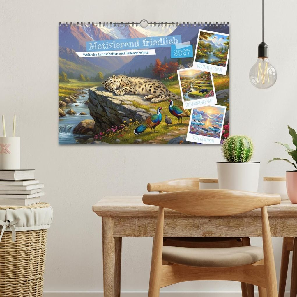 Weitere Ansicht: Motivierend friedlich (Wandkalender 2027 DIN A3 quer), CALVENDO Monatskalender | Kerstin Waurick, Calvendo
