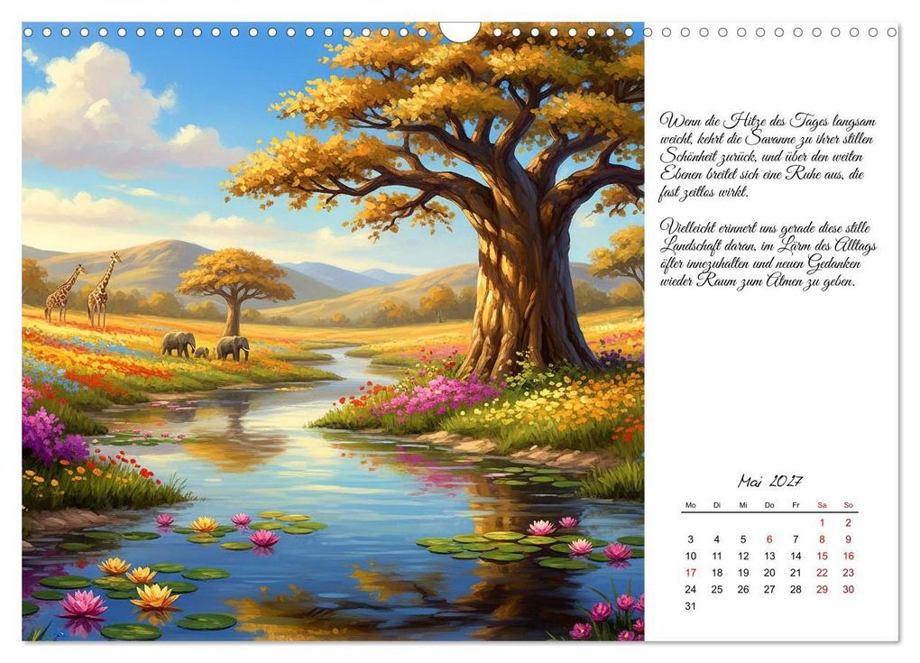 Weitere Ansicht: Motivierend friedlich (Wandkalender 2027 DIN A3 quer), CALVENDO Monatskalender | Kerstin Waurick, Calvendo