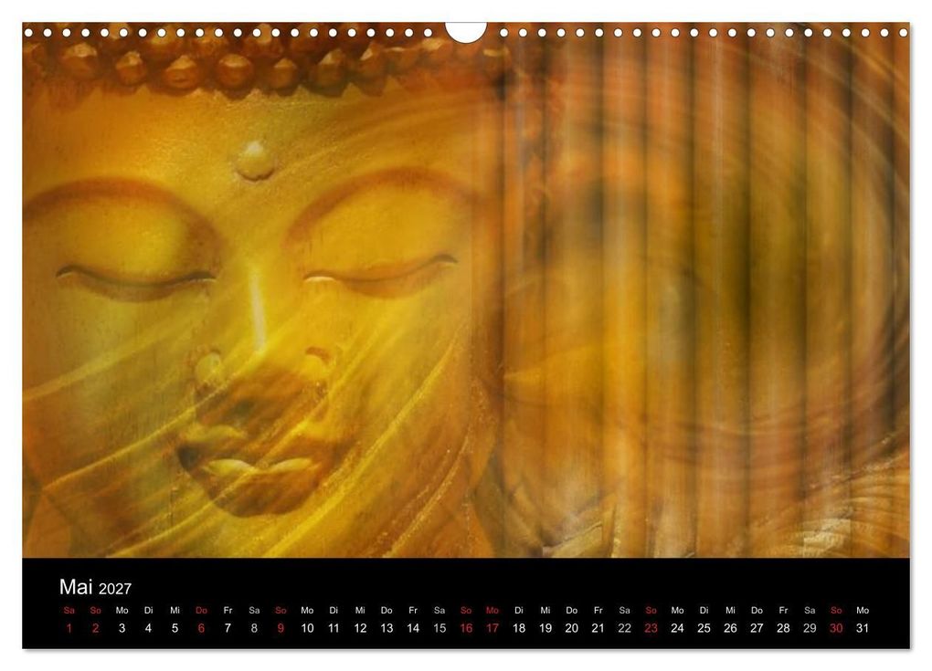 Weitere Ansicht: Buddha und Yin Yang (Wandkalender 2027 DIN A3 quer), CALVENDO Monatskalender | Claudia Burlager, Calvendo