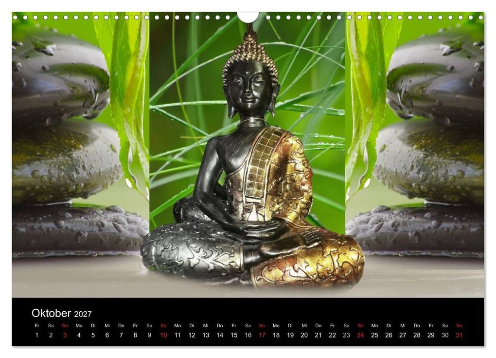 Weitere Ansicht: Buddha und Yin Yang (Wandkalender 2027 DIN A3 quer), CALVENDO Monatskalender | Claudia Burlager, Calvendo