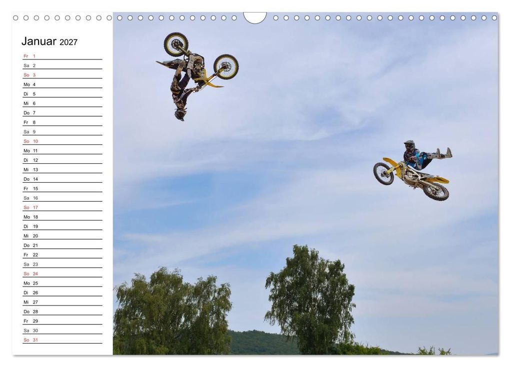Weitere Ansicht: Motocross - Terminplaner (Wandkalender 2027 DIN A3 quer), CALVENDO Monatskalender | Jochen Dietrich, Calvendo