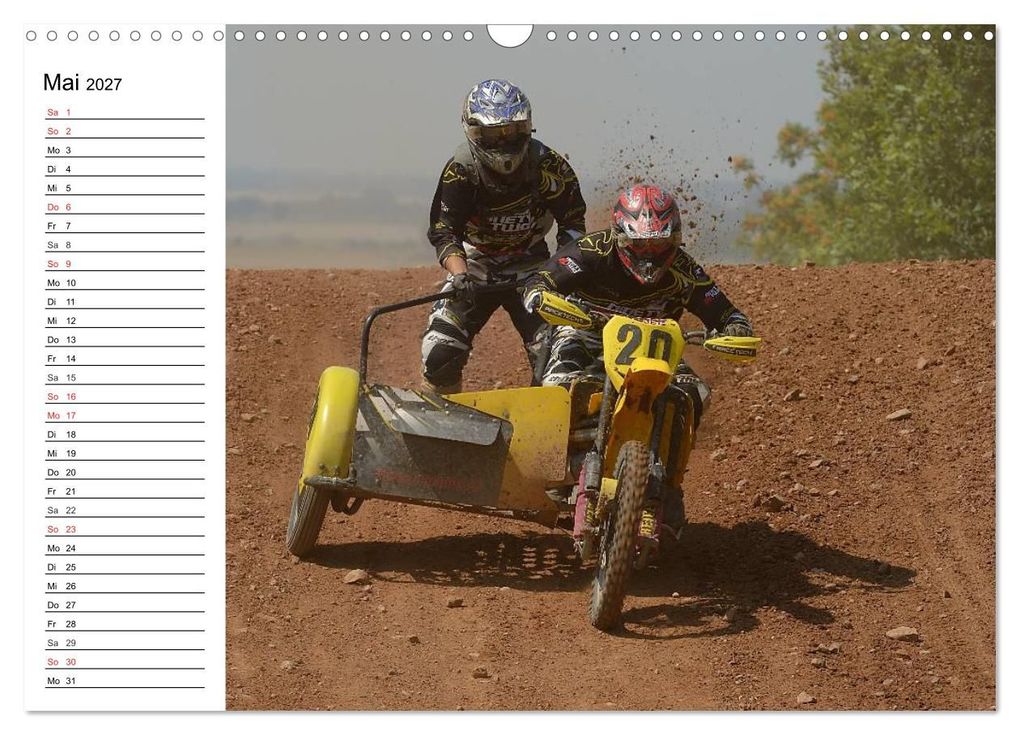 Weitere Ansicht: Motocross - Terminplaner (Wandkalender 2027 DIN A3 quer), CALVENDO Monatskalender | Jochen Dietrich, Calvendo