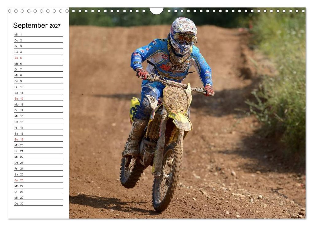 Weitere Ansicht: Motocross - Terminplaner (Wandkalender 2027 DIN A3 quer), CALVENDO Monatskalender | Jochen Dietrich, Calvendo