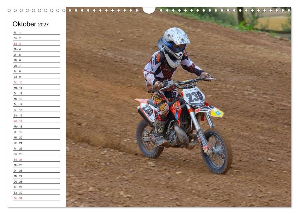Weitere Ansicht: Motocross - Terminplaner (Wandkalender 2027 DIN A3 quer), CALVENDO Monatskalender | Jochen Dietrich, Calvendo