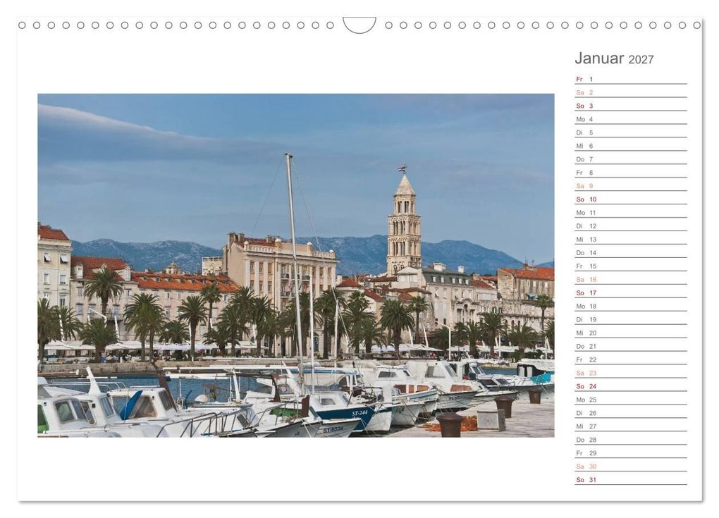 Weitere Ansicht: Kroatien, Terminplaner (Wandkalender 2027 DIN A3 quer), CALVENDO Monatskalender | Gunter Kirsch, Calvendo