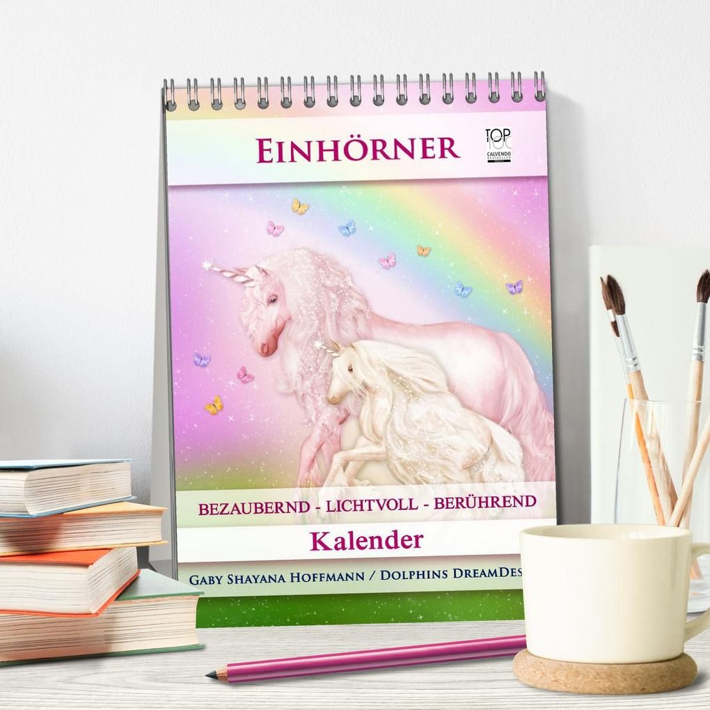 Weitere Ansicht: Einhörner - Kalender (Tischkalender 2027 DIN A5 hoch), CALVENDO Monatskalender | Gaby Shayana Hoffmann, Calvendo