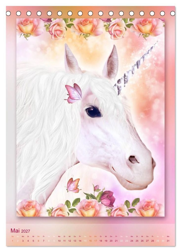 Weitere Ansicht: Einhörner - Kalender (Tischkalender 2027 DIN A5 hoch), CALVENDO Monatskalender | Gaby Shayana Hoffmann, Calvendo