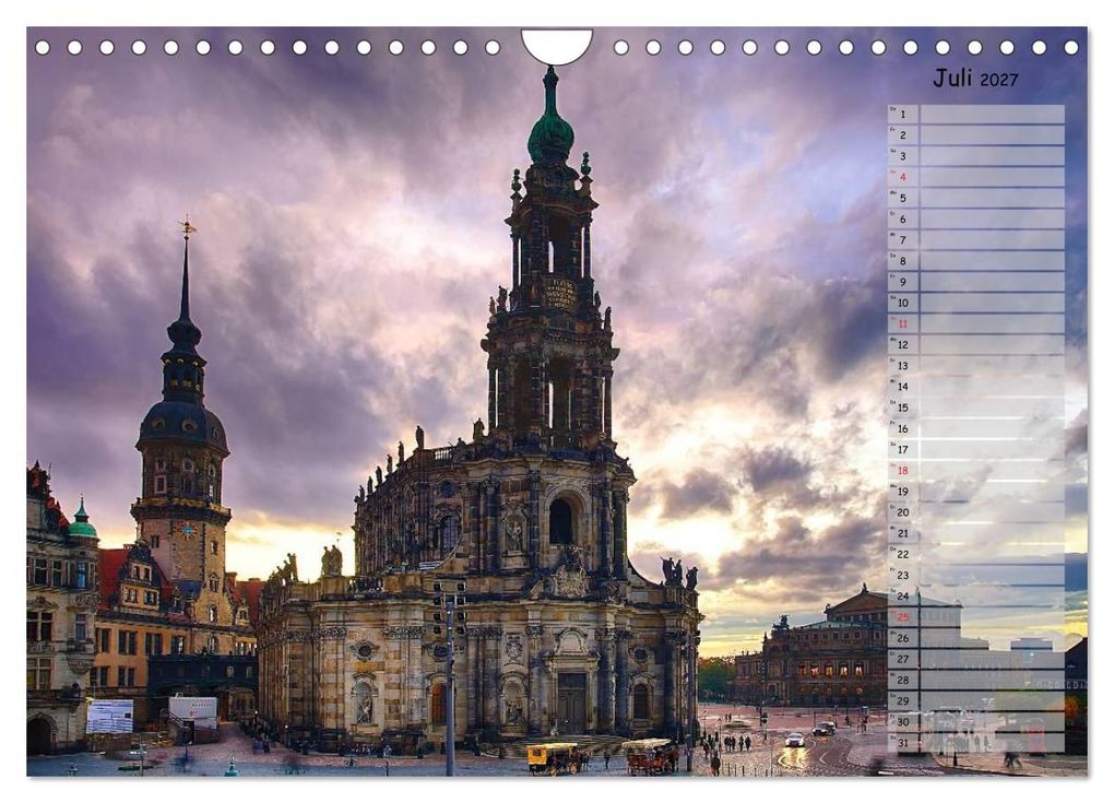 Weitere Ansicht: Dresden 2027 / Geburtstagskalender (Wandkalender 2027 DIN A4 quer), CALVENDO Monatskalender | Dirk Meutzner, Calvendo