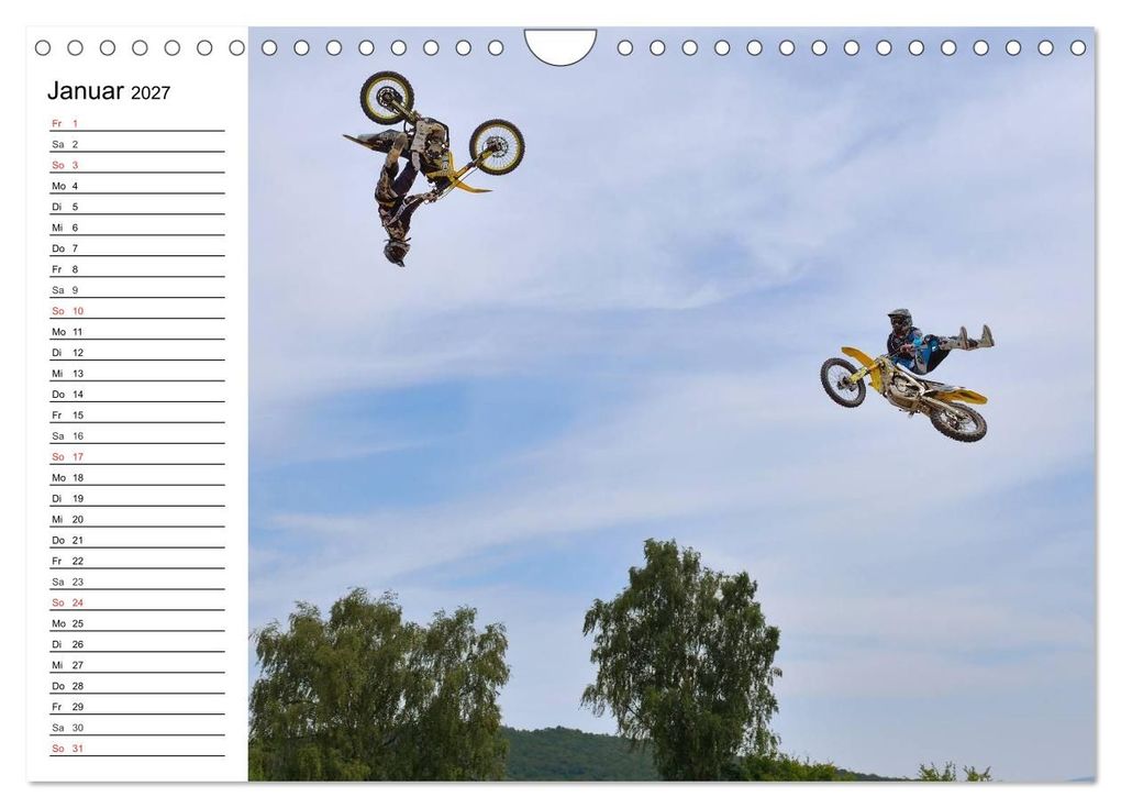 Weitere Ansicht: Motocross - Terminplaner (Wandkalender 2027 DIN A4 quer), CALVENDO Monatskalender | Jochen Dietrich, Calvendo
