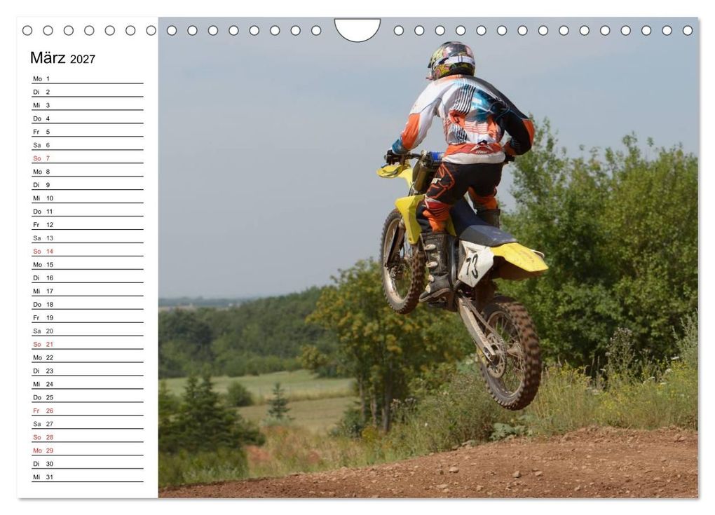 Weitere Ansicht: Motocross - Terminplaner (Wandkalender 2027 DIN A4 quer), CALVENDO Monatskalender | Jochen Dietrich, Calvendo