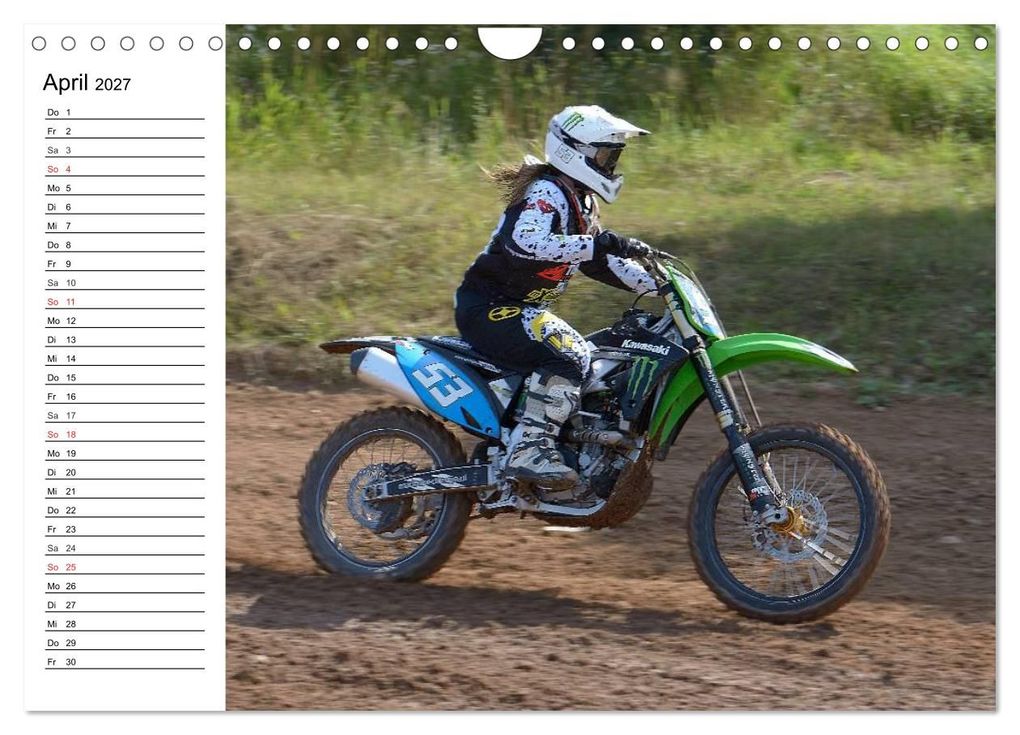 Weitere Ansicht: Motocross - Terminplaner (Wandkalender 2027 DIN A4 quer), CALVENDO Monatskalender | Jochen Dietrich, Calvendo