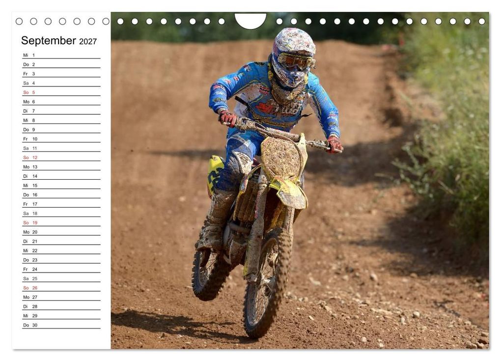 Weitere Ansicht: Motocross - Terminplaner (Wandkalender 2027 DIN A4 quer), CALVENDO Monatskalender | Jochen Dietrich, Calvendo