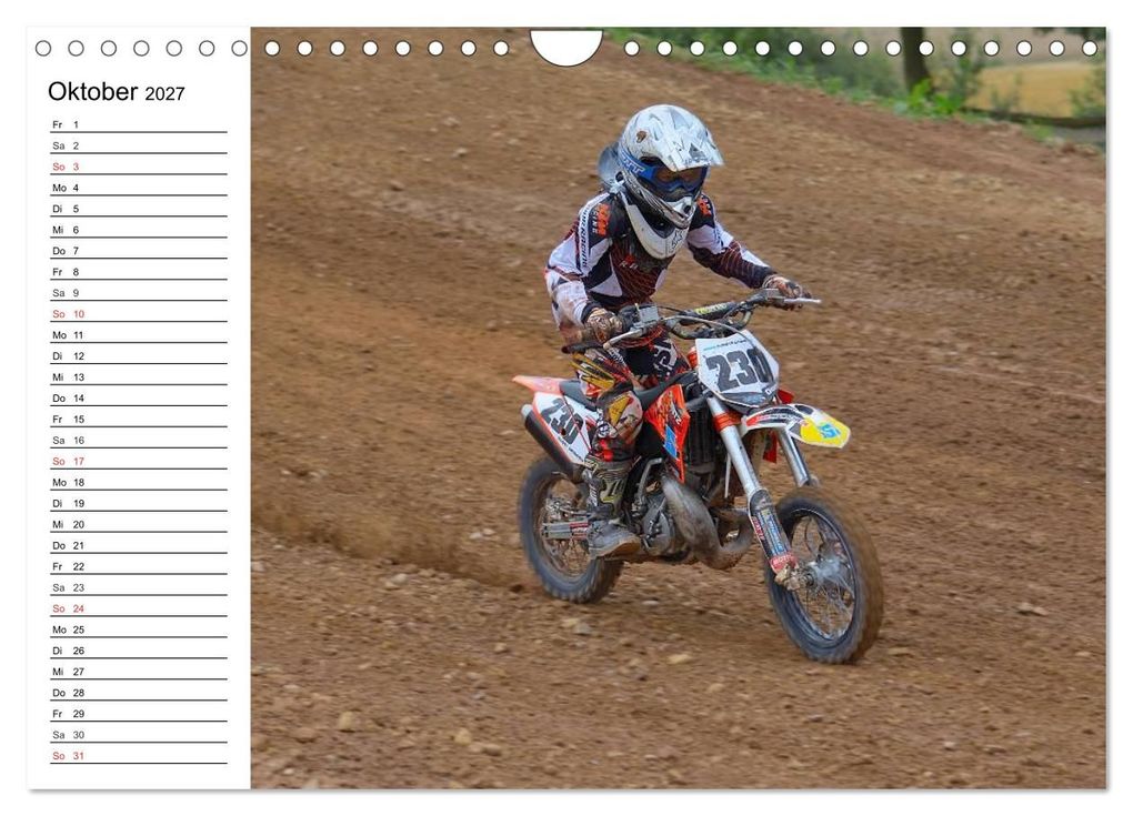 Weitere Ansicht: Motocross - Terminplaner (Wandkalender 2027 DIN A4 quer), CALVENDO Monatskalender | Jochen Dietrich, Calvendo