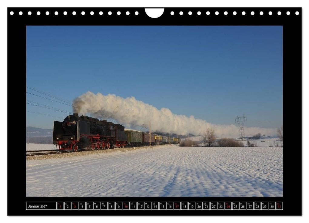 Weitere Ansicht: Eisenbahndampfromantik (Wandkalender 2027 DIN A4 quer), CALVENDO Monatskalender | H.P. Reschinger, Calvendo