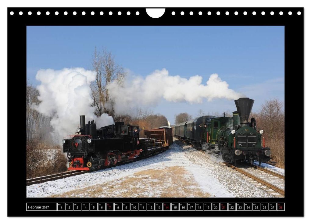 Weitere Ansicht: Eisenbahndampfromantik (Wandkalender 2027 DIN A4 quer), CALVENDO Monatskalender | H.P. Reschinger, Calvendo