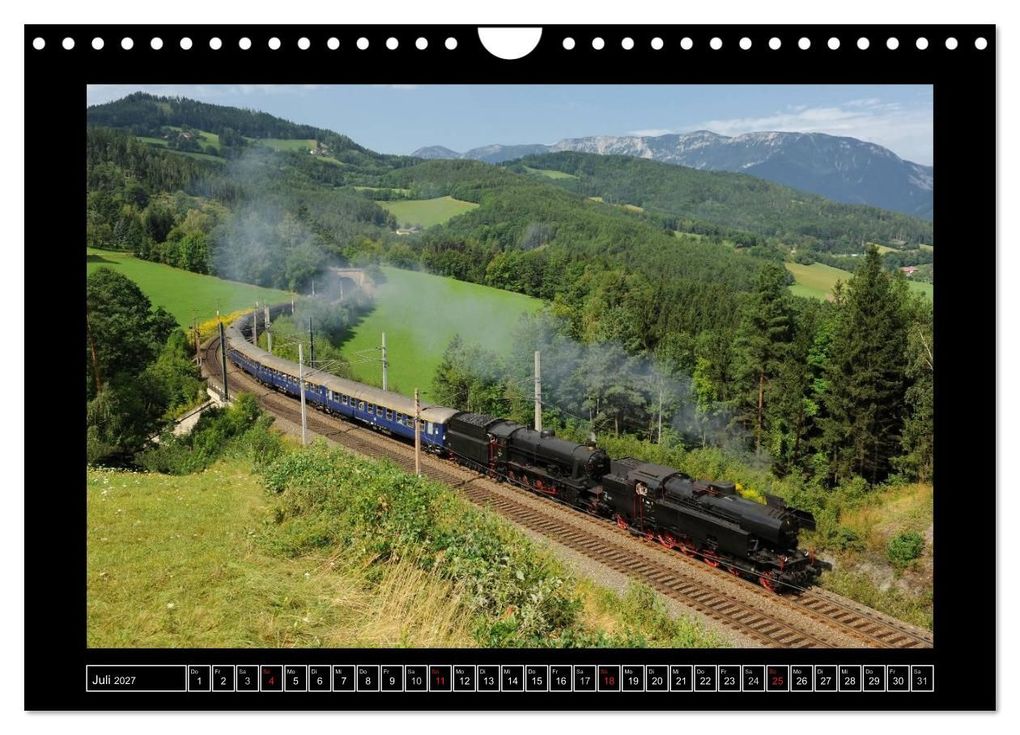 Weitere Ansicht: Eisenbahndampfromantik (Wandkalender 2027 DIN A4 quer), CALVENDO Monatskalender | H.P. Reschinger, Calvendo