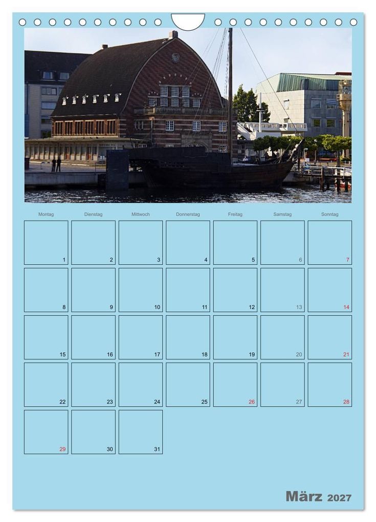 Weitere Ansicht: Rund um die Kieler Förde / Planer (Wandkalender 2027 DIN A4 hoch), CALVENDO Monatskalender | Veronika Rix, Calvendo