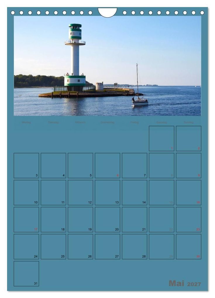 Weitere Ansicht: Rund um die Kieler Förde / Planer (Wandkalender 2027 DIN A4 hoch), CALVENDO Monatskalender | Veronika Rix, Calvendo