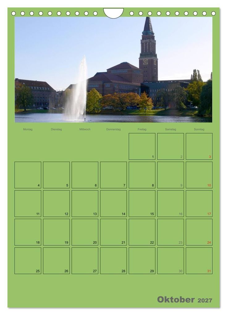 Weitere Ansicht: Rund um die Kieler Förde / Planer (Wandkalender 2027 DIN A4 hoch), CALVENDO Monatskalender | Veronika Rix, Calvendo