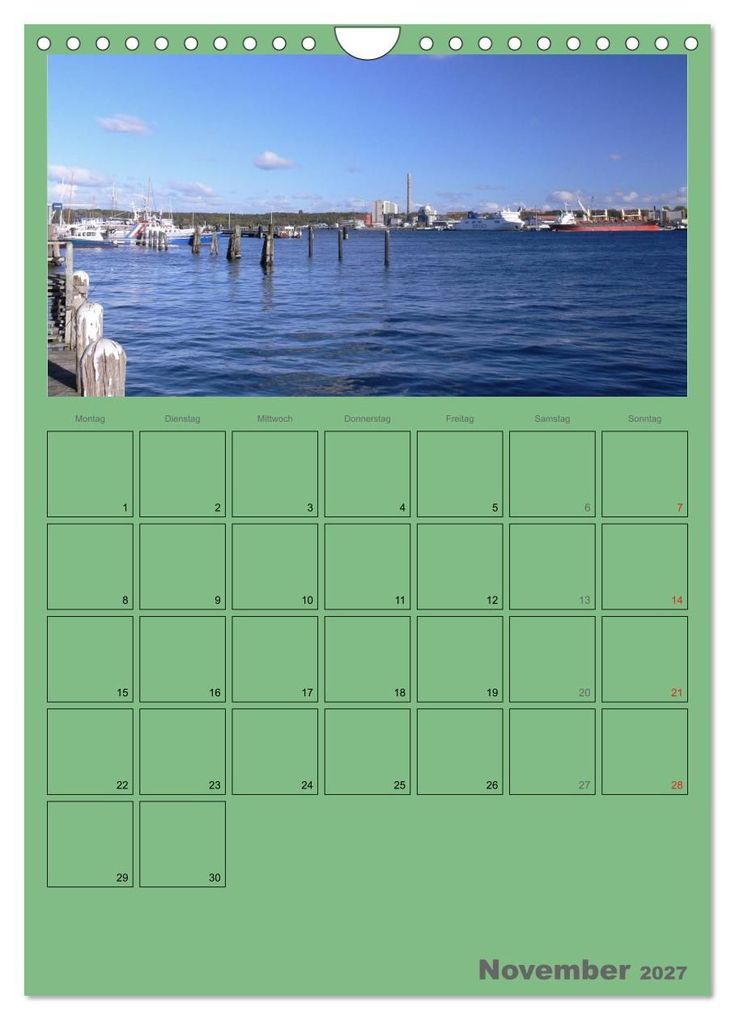 Weitere Ansicht: Rund um die Kieler Förde / Planer (Wandkalender 2027 DIN A4 hoch), CALVENDO Monatskalender | Veronika Rix, Calvendo