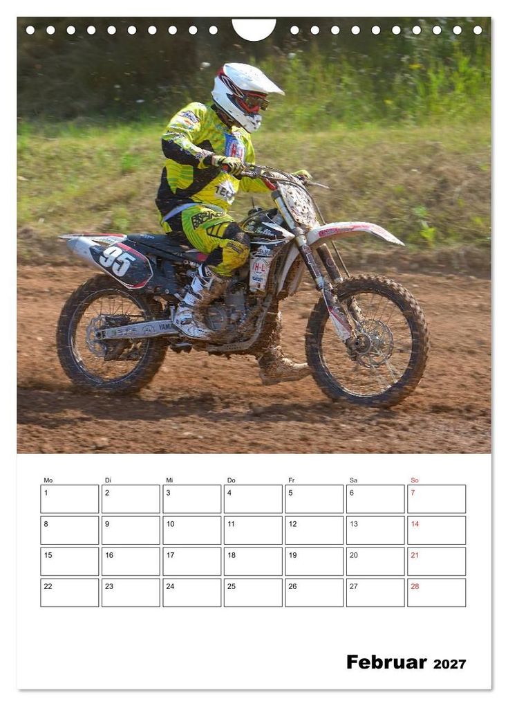 Weitere Ansicht: Motocross Terminplaner (Wandkalender 2027 DIN A4 hoch), CALVENDO Monatskalender | Jochen Dietrich, Calvendo