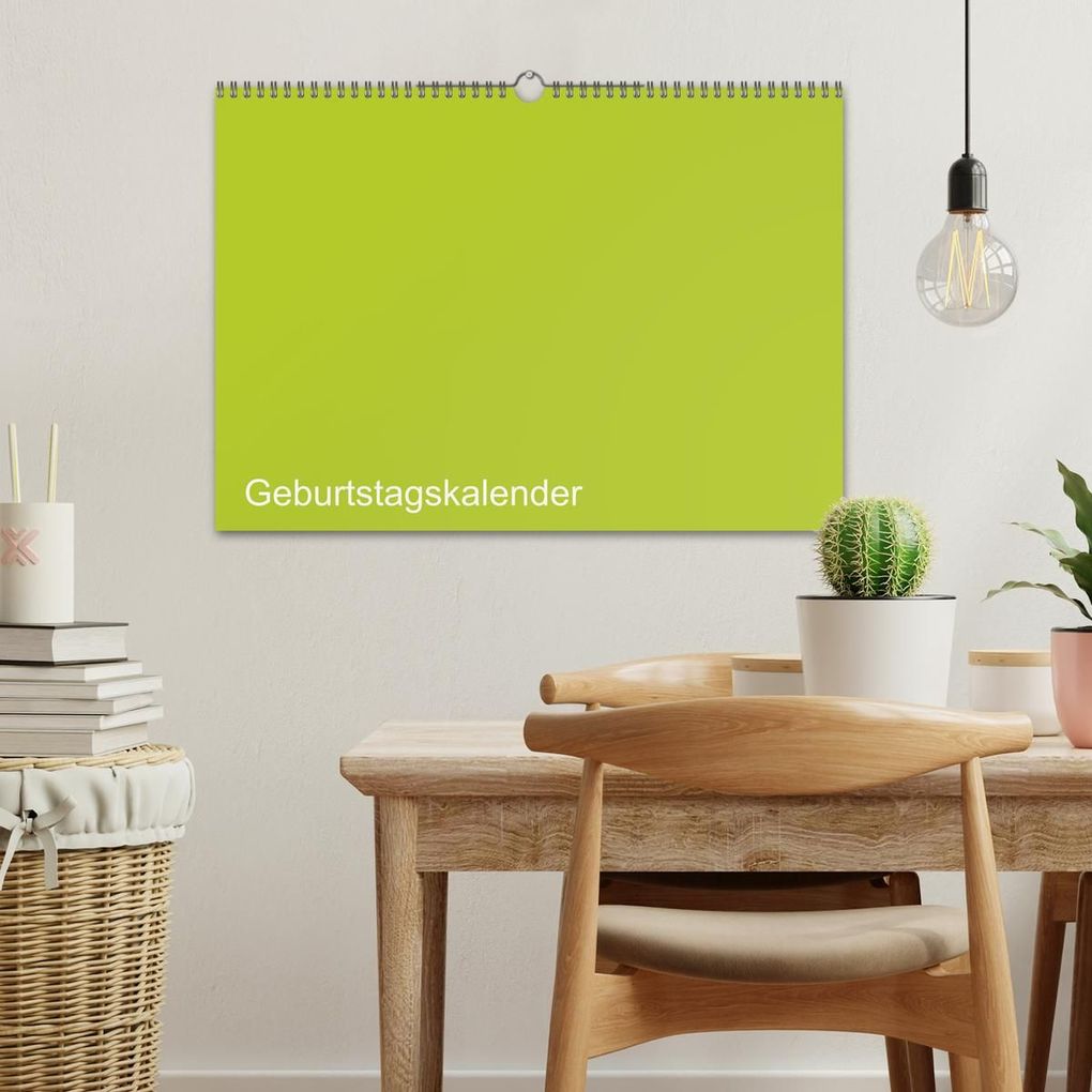 Weitere Ansicht: Bastel-Geburtstagskalender grün / Geburtstagskalender (Wandkalender 2027 DIN A3 quer), CALVENDO Monatskalender | Kreativ ist gut, Calvendo