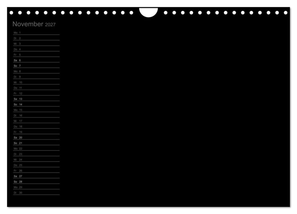 Weitere Ansicht: Bastel-Geburtstagskalender schwarz / Geburtstagskalender (Wandkalender 2027 DIN A4 quer), CALVENDO Monatskalender | Kreativ ist gut, Calvendo