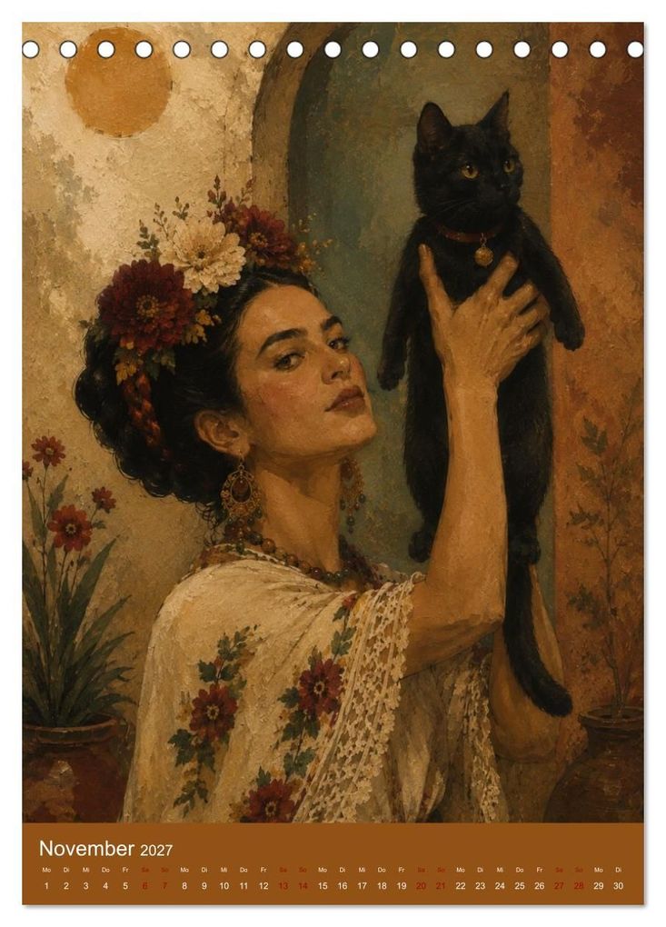 Weitere Ansicht: Freude im Haar. Leid im Herzen. Eine Hommage an Frida Kahlo (Tischkalender 2027 DIN A5 hoch), CALVENDO Monatskalender | Rose el Rose, Calvendo
