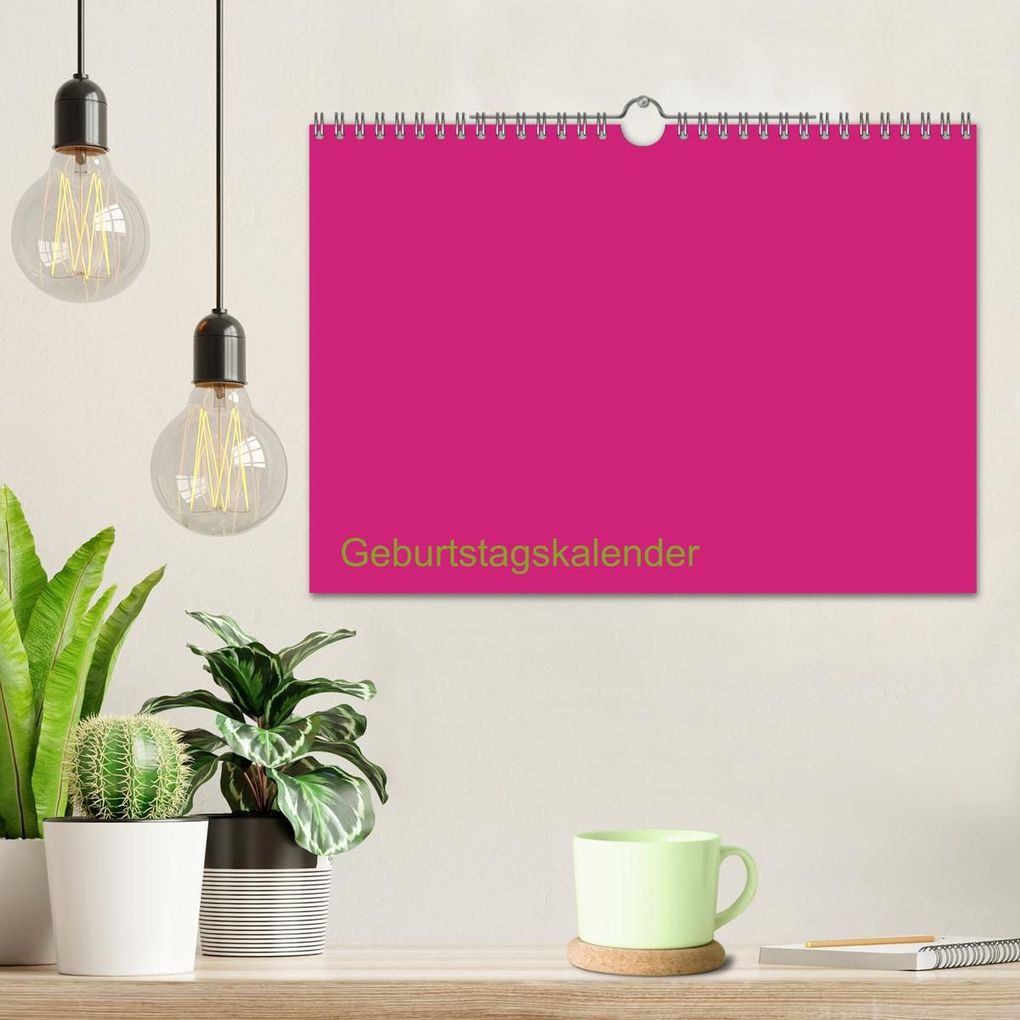Weitere Ansicht: Bastel-Geburtstagskalender pink / Geburtstagskalender (Wandkalender 2027 DIN A4 quer), CALVENDO Monatskalender | Kreativ ist gut, Calvendo