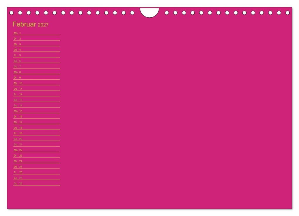 Weitere Ansicht: Bastel-Geburtstagskalender pink / Geburtstagskalender (Wandkalender 2027 DIN A4 quer), CALVENDO Monatskalender | Kreativ ist gut, Calvendo