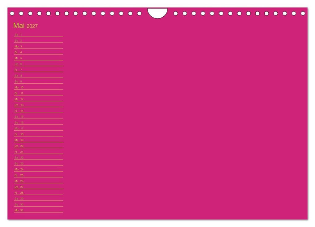 Weitere Ansicht: Bastel-Geburtstagskalender pink / Geburtstagskalender (Wandkalender 2027 DIN A4 quer), CALVENDO Monatskalender | Kreativ ist gut, Calvendo