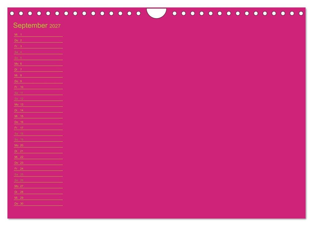 Weitere Ansicht: Bastel-Geburtstagskalender pink / Geburtstagskalender (Wandkalender 2027 DIN A4 quer), CALVENDO Monatskalender | Kreativ ist gut, Calvendo