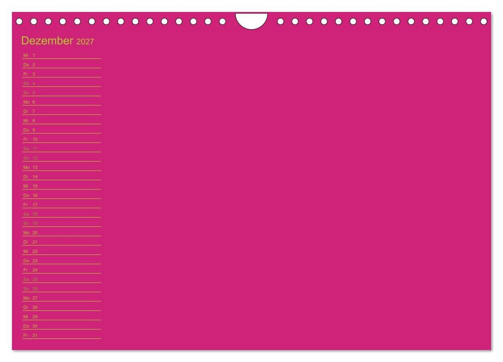 Weitere Ansicht: Bastel-Geburtstagskalender pink / Geburtstagskalender (Wandkalender 2027 DIN A4 quer), CALVENDO Monatskalender | Kreativ ist gut, Calvendo