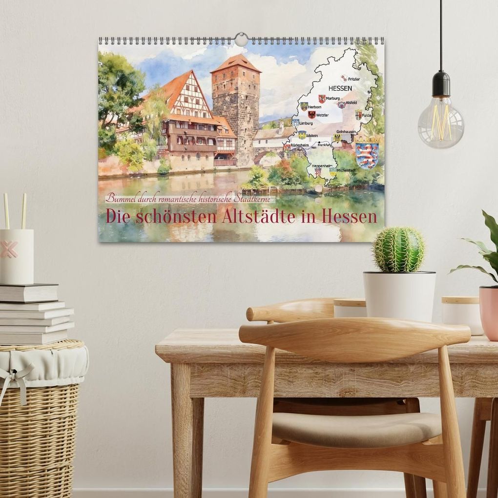 Weitere Ansicht: Die schönsten Altstädte in Hessen (Wandkalender 2027 DIN A3 quer), CALVENDO Monatskalender | Claudia Kleemann, Calvendo